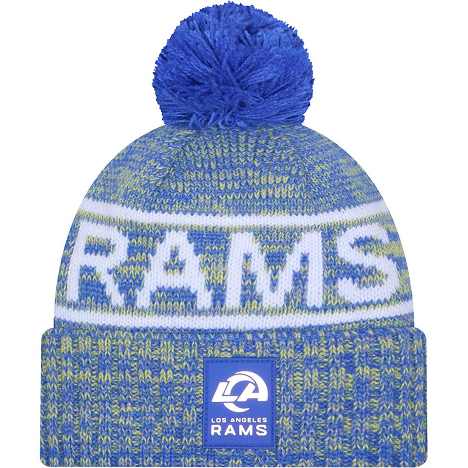 NFL Los Angeles Rams New Era 2025 Sideline Sport Knit Hat - Blue