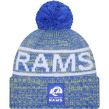 NFL Los Angeles Rams New Era 2025 Sideline Sport Knit Hat - Blue