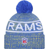 NFL Los Angeles Rams New Era 2025 Sideline Sport Knit Hat - Blue