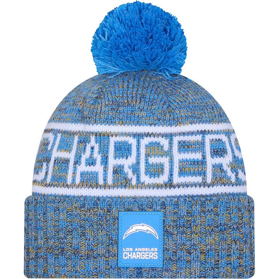 NFL Los Angeles Chargers New Era 2025 Sideline Sport Knit Hat - Blue