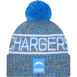 NFL Los Angeles Chargers New Era 2025 Sideline Sport Knit Hat - Blue