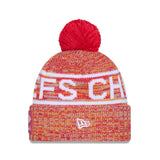 NFL Kansas City Chiefs New Era 2025 Sideline Sport Knit Hat - Red