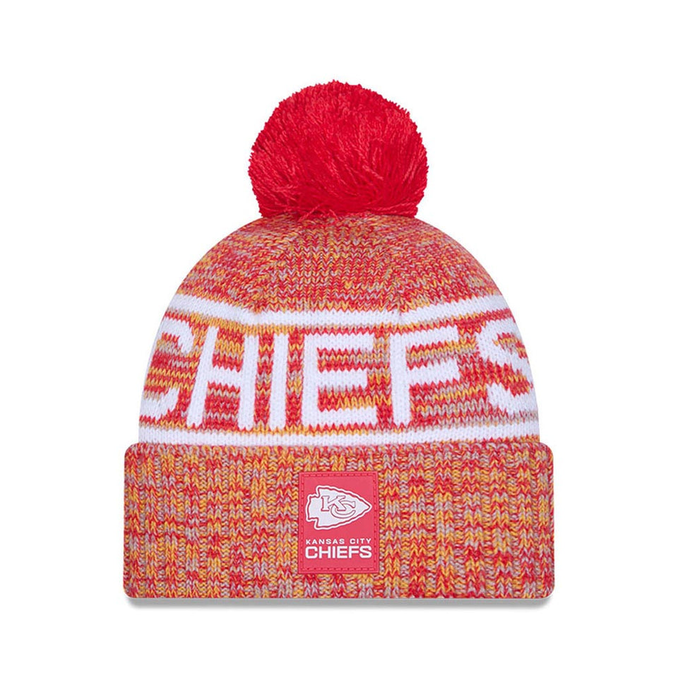 NFL Kansas City Chiefs New Era 2025 Sideline Sport Knit Hat - Red