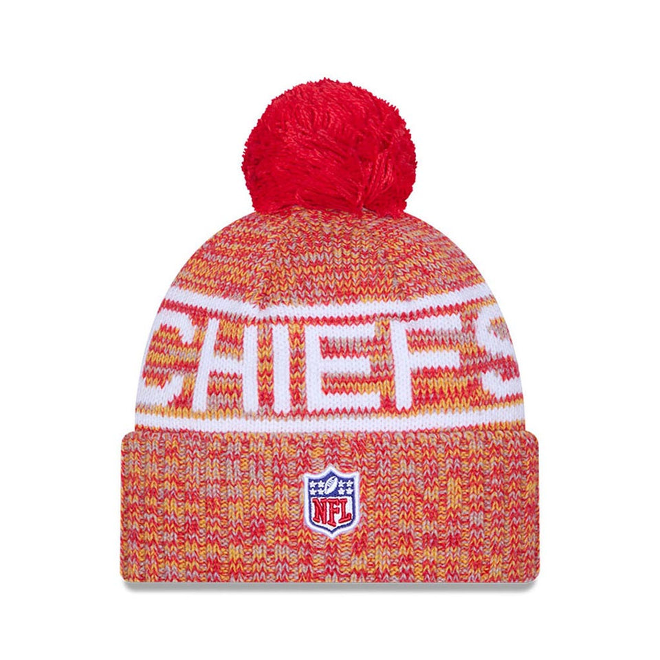 NFL Kansas City Chiefs New Era 2025 Sideline Sport Knit Hat - Red