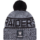 NFL Las Vegas Raiders New Era 2025 Sideline Sport Knit Hat - Black