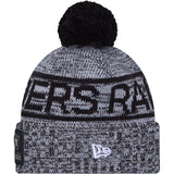 NFL Las Vegas Raiders New Era 2025 Sideline Sport Knit Hat - Black