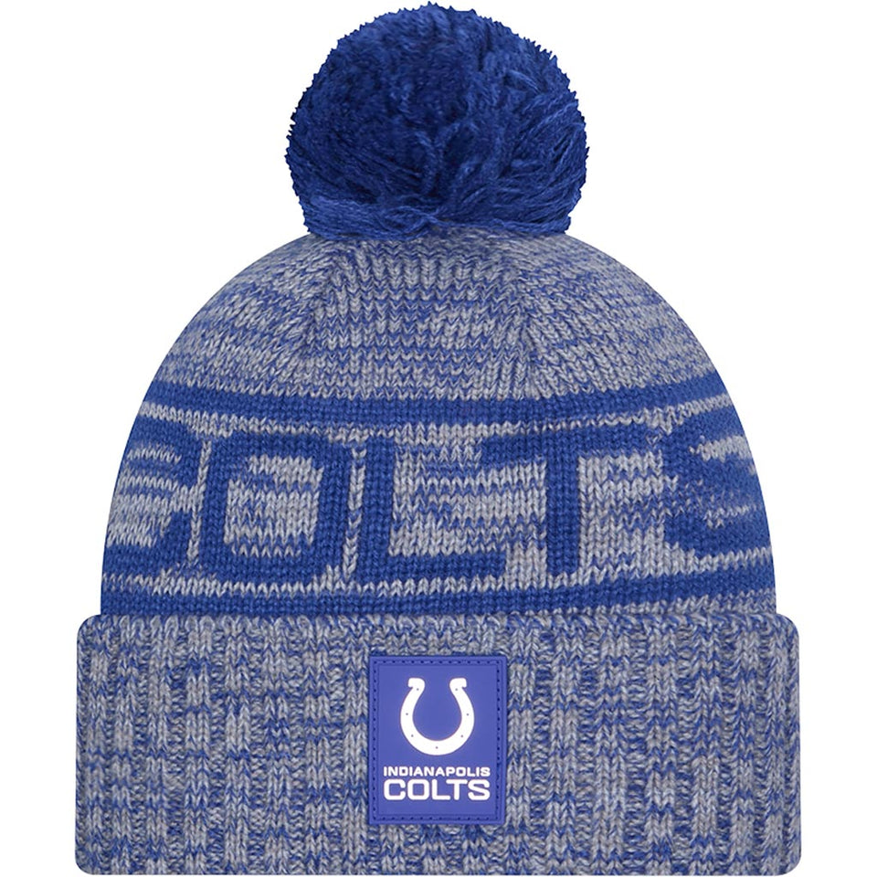 NFL Indianapolis Colts New Era 2025 Sideline Sport Knit Hat - Blue