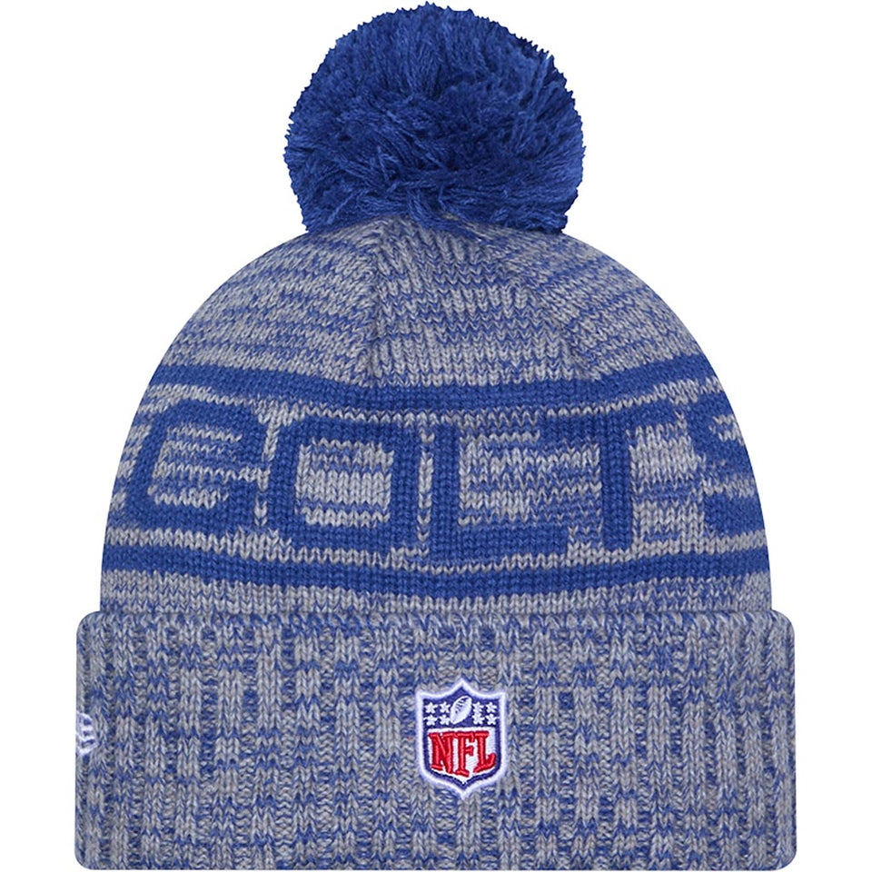 NFL Indianapolis Colts New Era 2025 Sideline Sport Knit Hat - Blue
