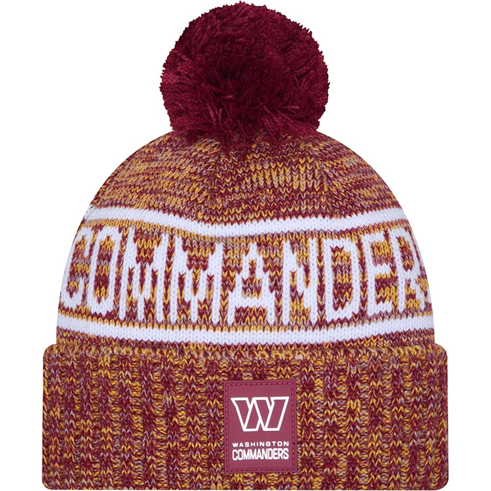 NFL Washington Commanders New Era 2025 Sideline Sport Knit Hat - Maroon