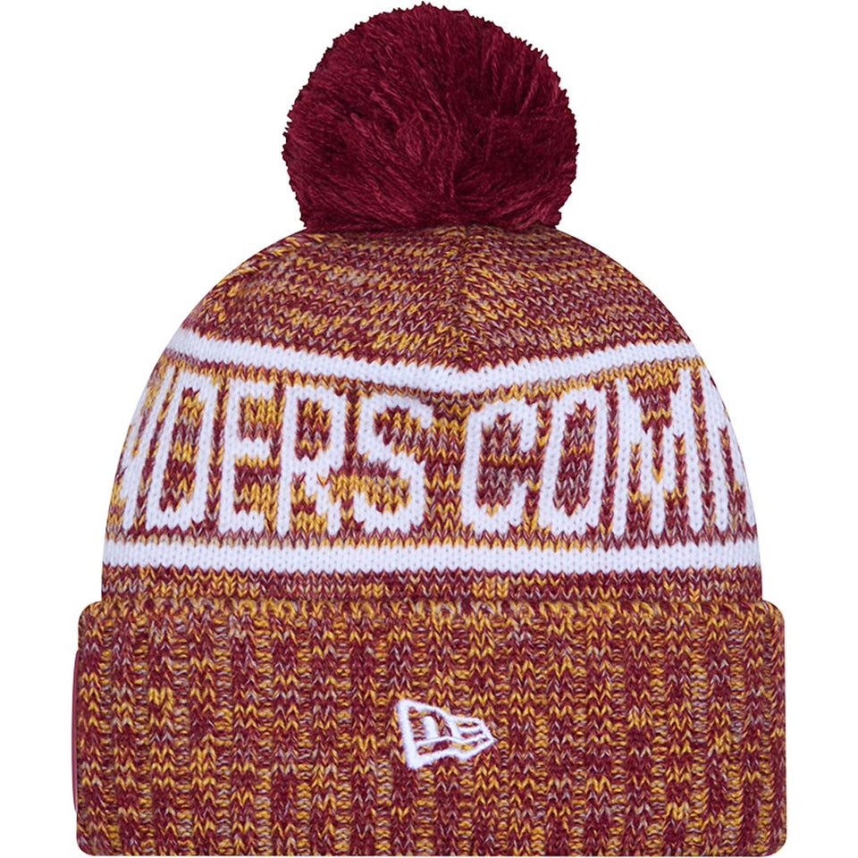 NFL Washington Commanders New Era 2025 Sideline Sport Knit Hat - Maroon