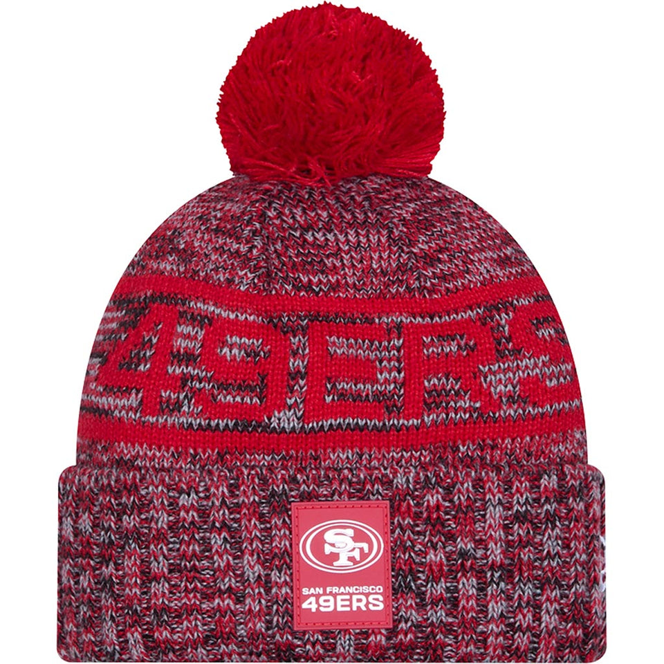 NFL San Francisco 49ers New Era 2025 Sideline Sport Knit Hat - Red