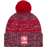 NFL San Francisco 49ers New Era 2025 Sideline Sport Knit Hat - Red