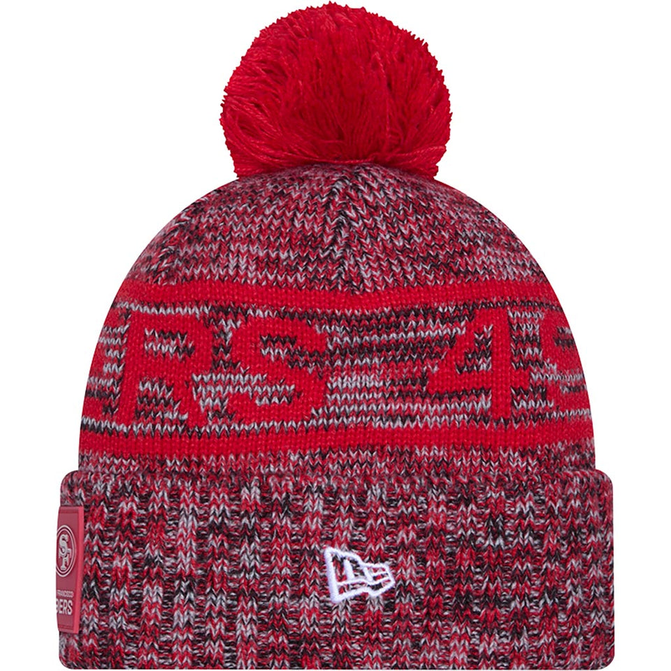 NFL San Francisco 49ers New Era 2025 Sideline Sport Knit Hat - Red