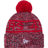 NFL San Francisco 49ers New Era 2025 Sideline Sport Knit Hat - Red