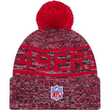 NFL San Francisco 49ers New Era 2025 Sideline Sport Knit Hat - Red