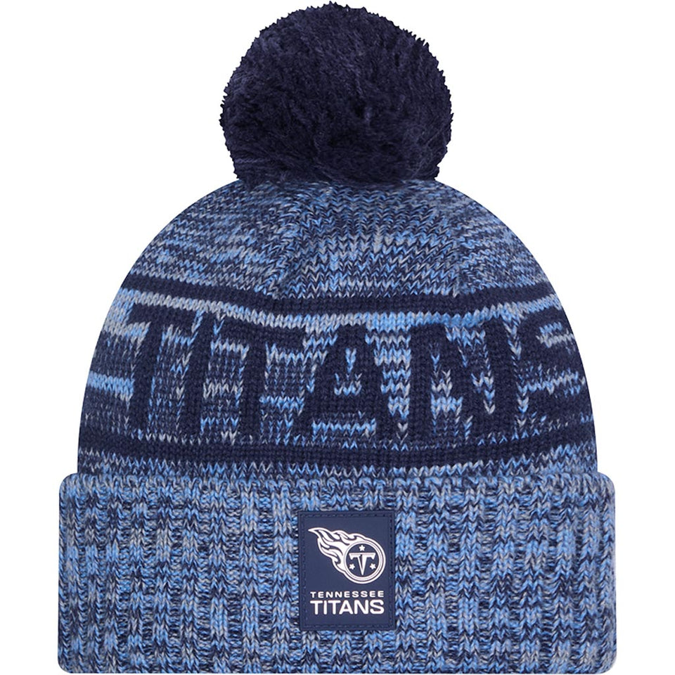 NFL Tennessee Titans New Era 2025 Sideline Sport Knit Hat - Navy