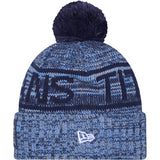 NFL Tennessee Titans New Era 2025 Sideline Sport Knit Hat - Navy