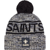 NFL New Orleans Saints New Era 2025 Sideline Sport Knit Hat - Black