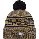 NFL Pittsburgh Steelers New Era 2025 Sideline Sport Knit Hat - Black