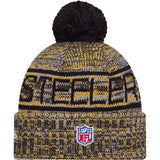 NFL Pittsburgh Steelers New Era 2025 Sideline Sport Knit Hat - Black
