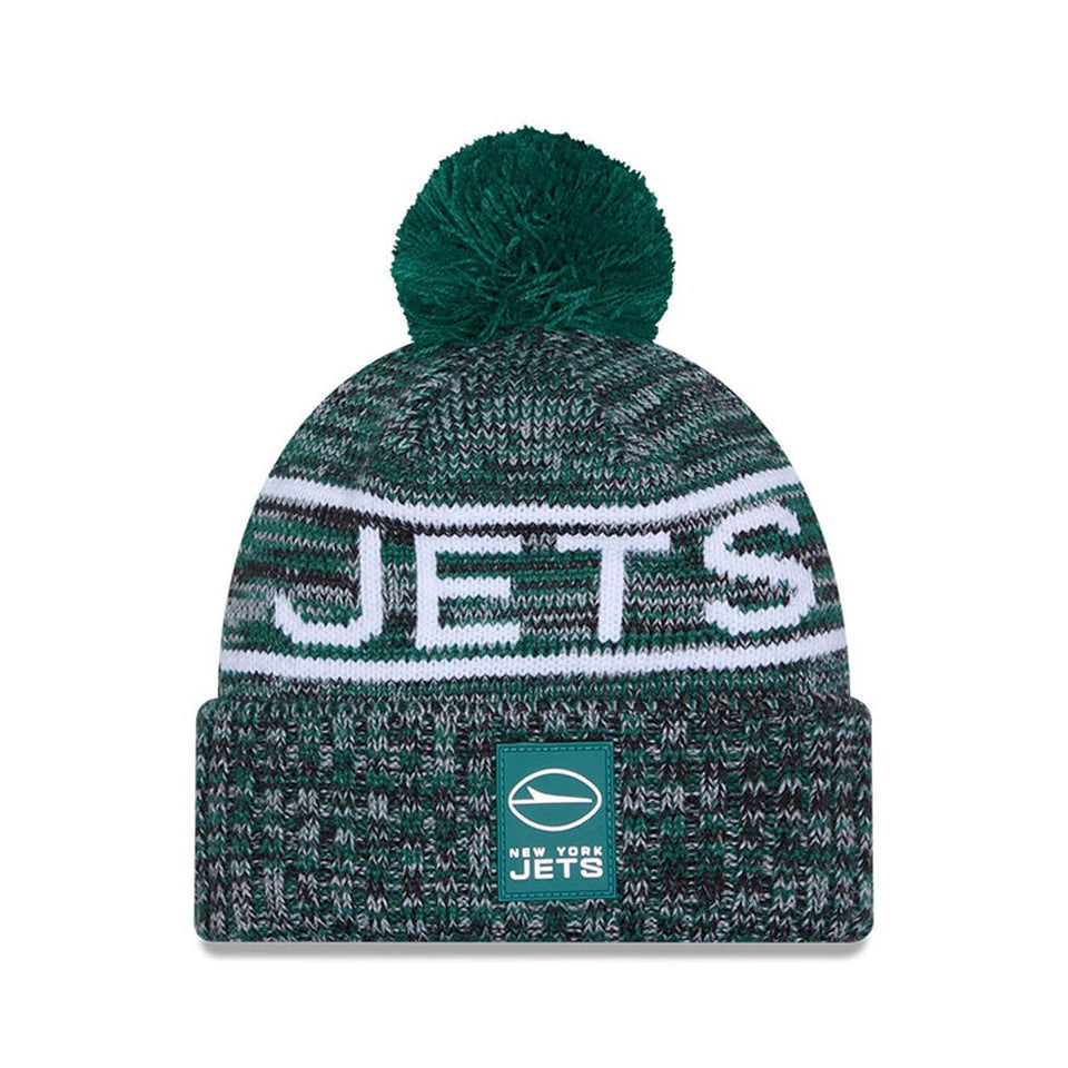 NFL New York Jets New Era 2025 Sideline Sport Knit Hat - Green