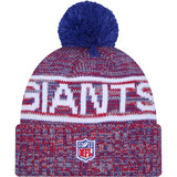 NFL New York Giants New Era 2025 Sideline Sport Knit Hat - Blue