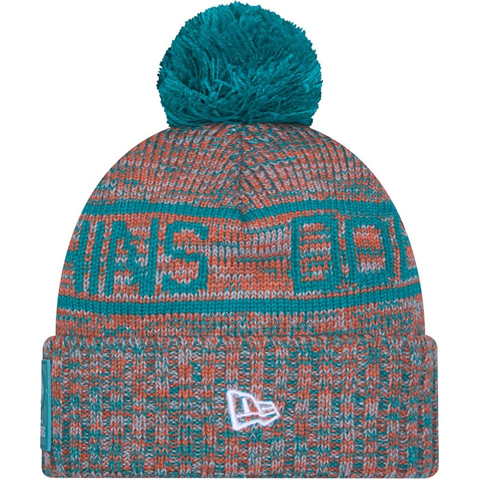 NFL Miami Dolphins New Era 2025 Sideline Sport Knit Hat - Teal