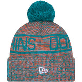 NFL Miami Dolphins New Era 2025 Sideline Sport Knit Hat - Teal