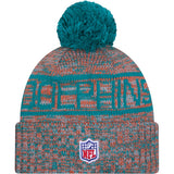 NFL Miami Dolphins New Era 2025 Sideline Sport Knit Hat - Teal