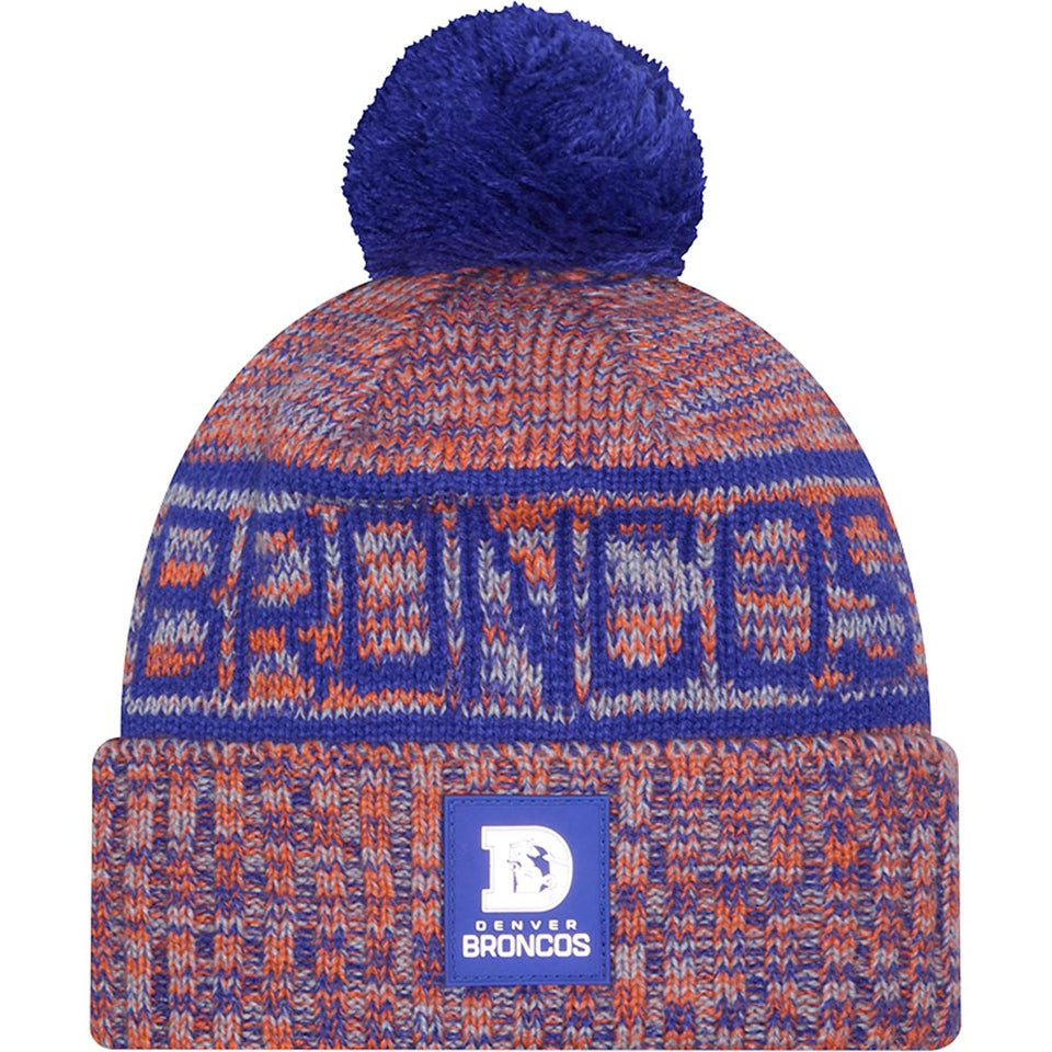 NFL Denver Broncos New Era Throwback 2025 Sideline Sport Knit Hat - Orange