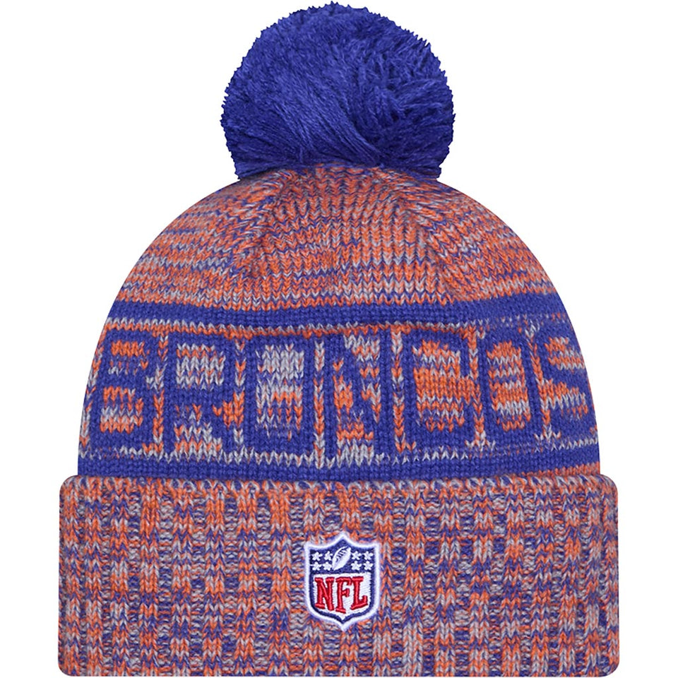 NFL Denver Broncos New Era Throwback 2025 Sideline Sport Knit Hat - Orange