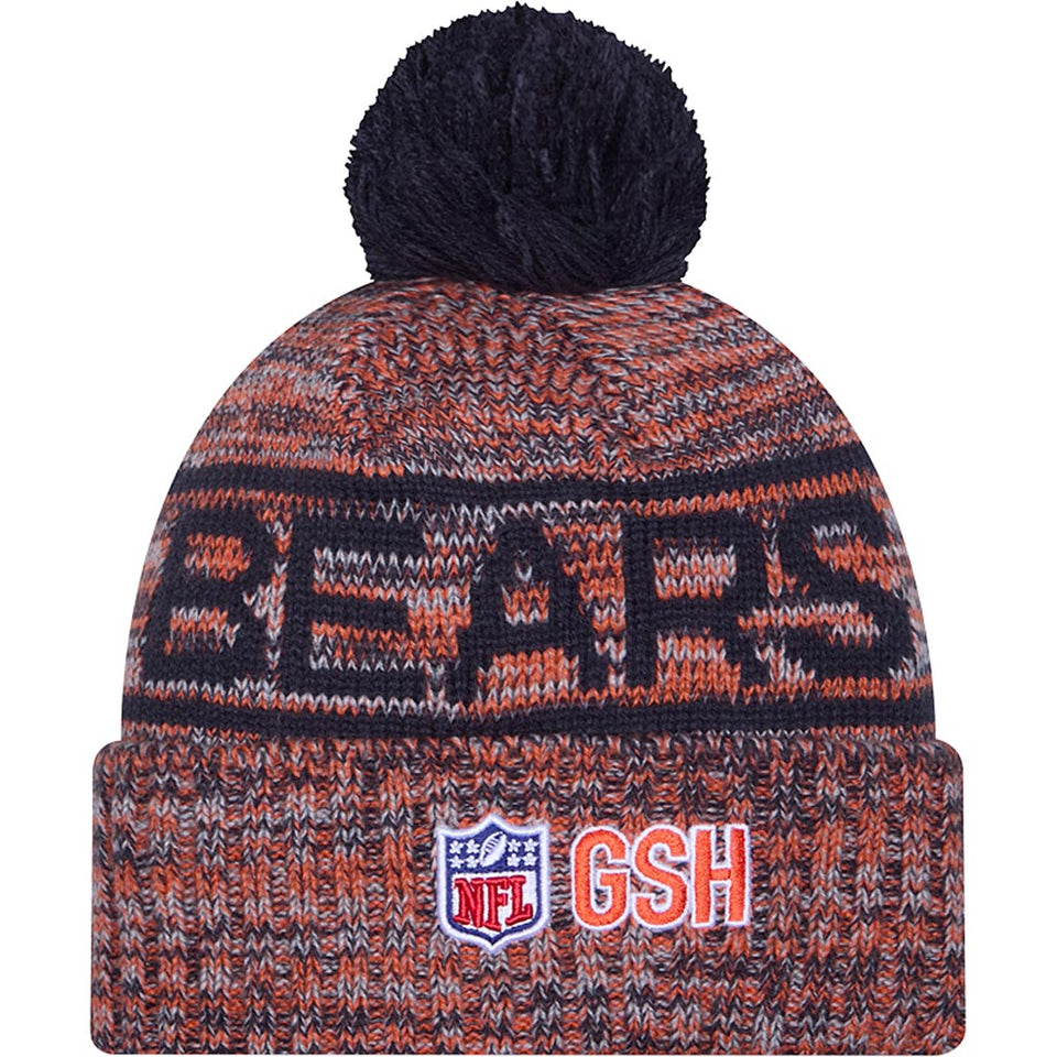 NFL Chicago Bears New Era 2025 Sideline Sport Knit Hat - Navy