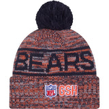 NFL Chicago Bears New Era 2025 Sideline Sport Knit Hat - Navy