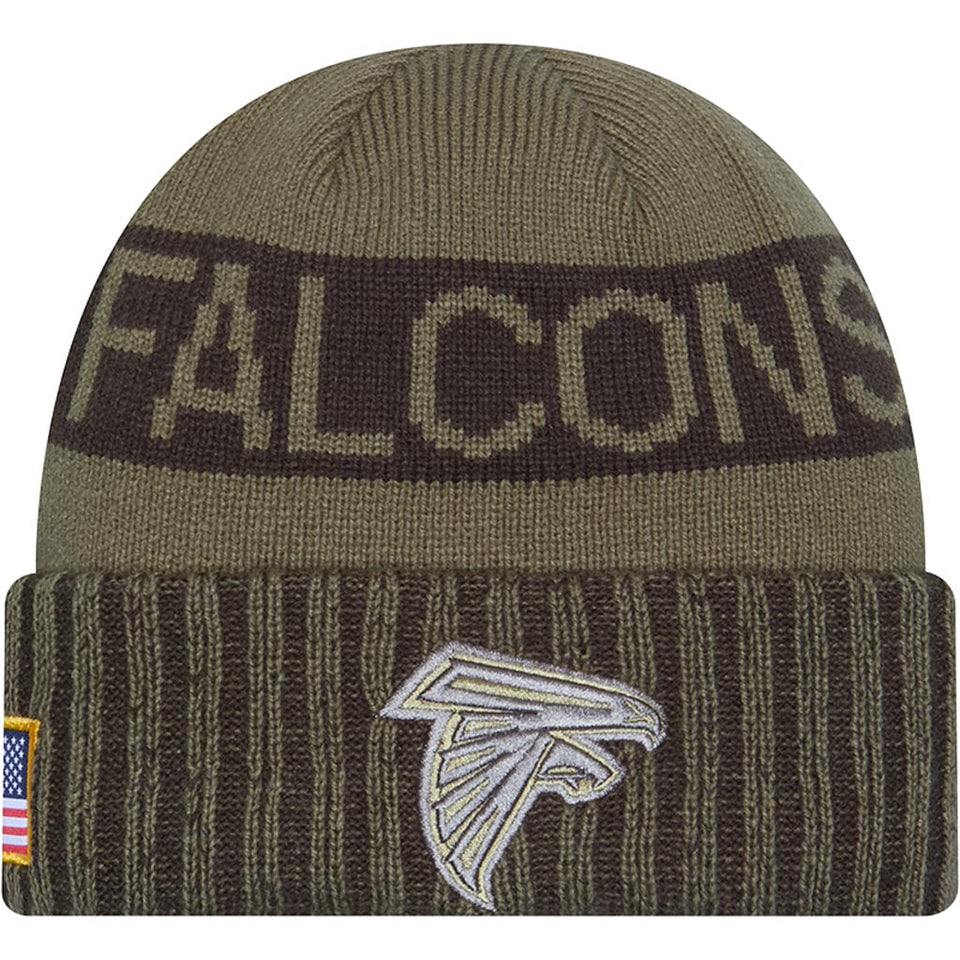 NFL Atlanta Falcons New Era 2025 Salute to Service Knit Hat - Green