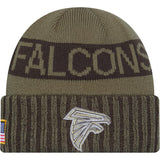 NFL Atlanta Falcons New Era 2025 Salute to Service Knit Hat - Green