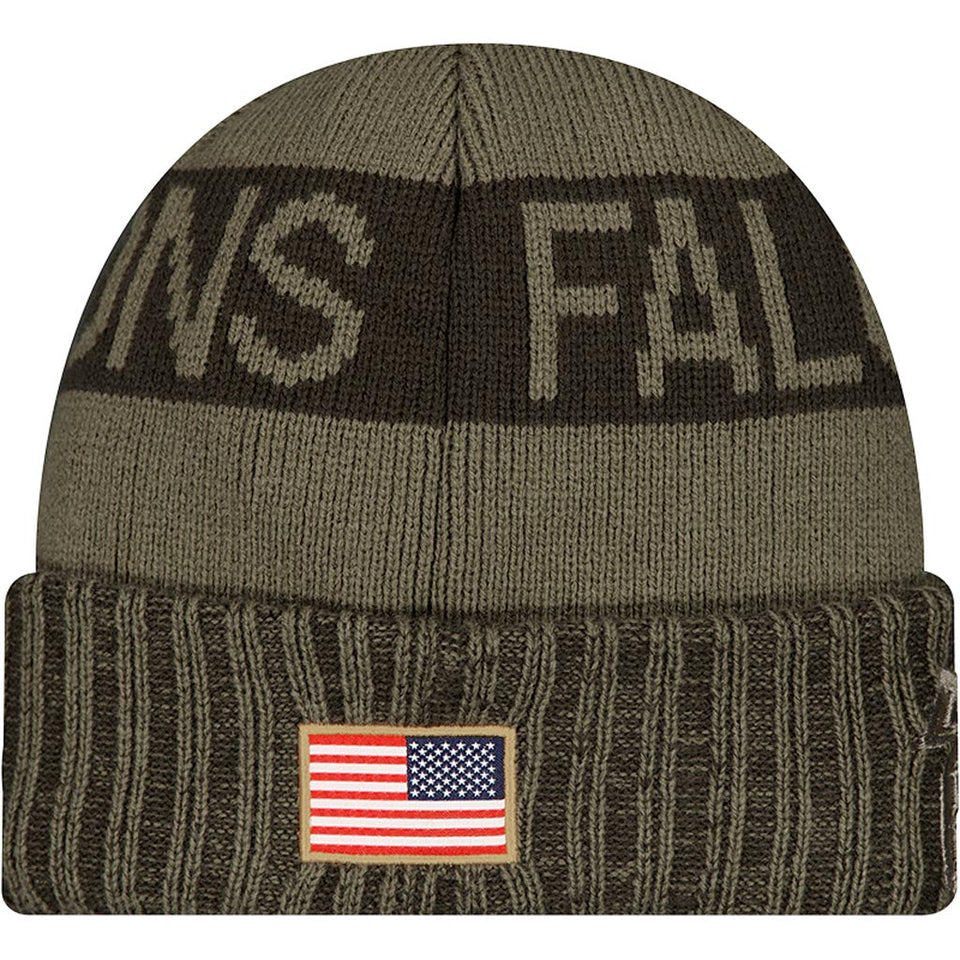 NFL Atlanta Falcons New Era 2025 Salute to Service Knit Hat - Green