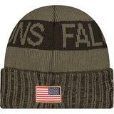 NFL Atlanta Falcons New Era 2025 Salute to Service Knit Hat - Green