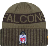 NFL Atlanta Falcons New Era 2025 Salute to Service Knit Hat - Green