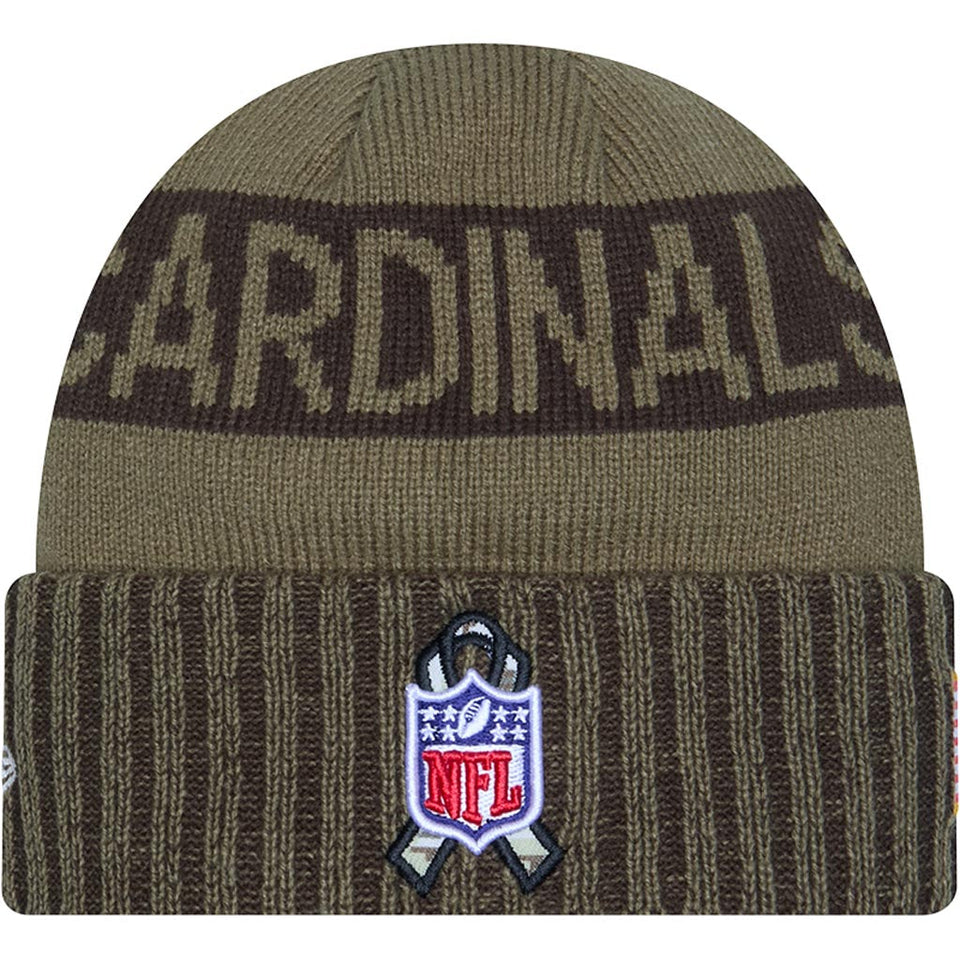 NFL Arizona Cardinals New Era 2025 Salute to Service Knit Hat - Green