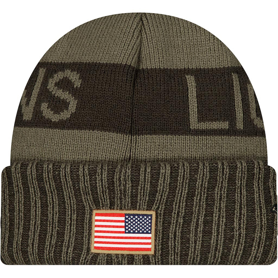 NFL Detroit Lions New Era 2025 Salute to Service Knit Hat - Green