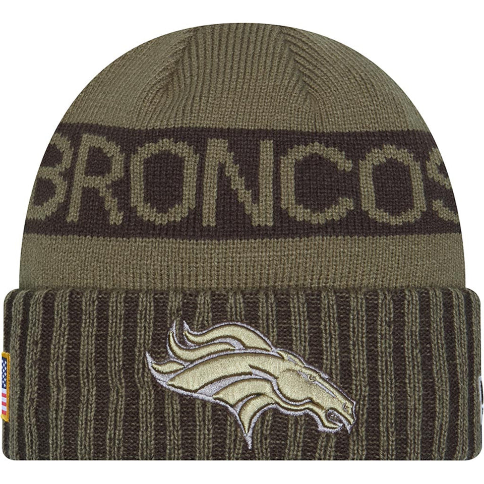 NFL Denver Broncos New Era 2025 Salute to Service Knit Hat - Green