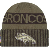 NFL Denver Broncos New Era 2025 Salute to Service Knit Hat - Green