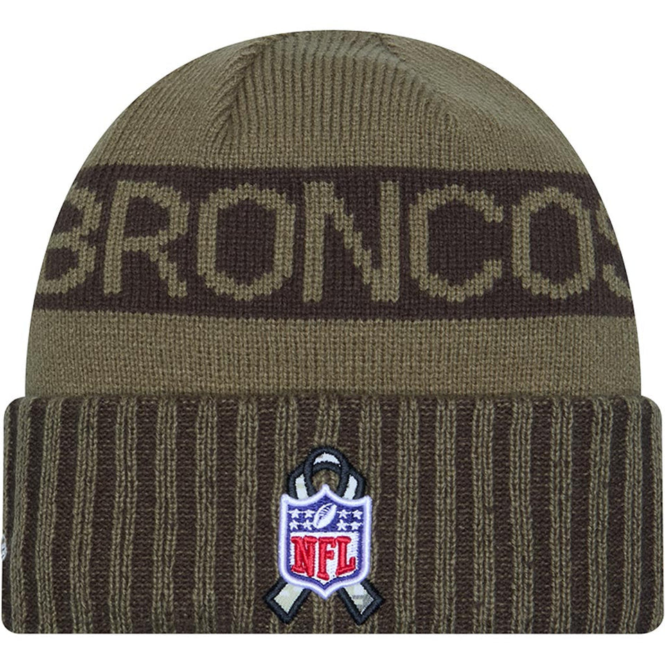 NFL Denver Broncos New Era 2025 Salute to Service Knit Hat - Green
