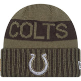 NFL Indianapolis Colts New Era 2025 Salute to Service Knit Hat - Green