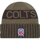 NFL Indianapolis Colts New Era 2025 Salute to Service Knit Hat - Green