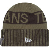 NFL Houston Texans New Era 2025 Salute to Service Knit Hat - Green