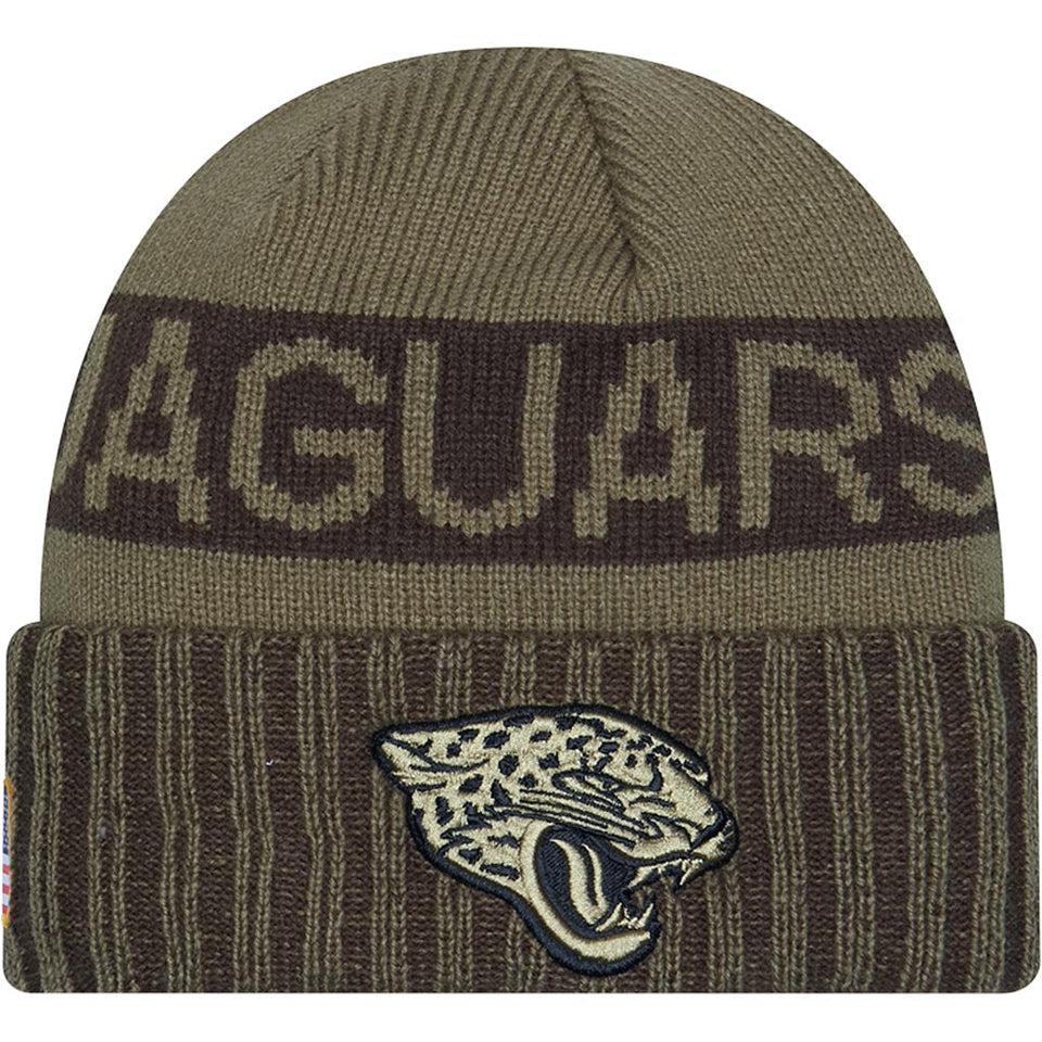 NFL Jacksonville Jaguars New Era 2025 Salute to Service Knit Hat - Green