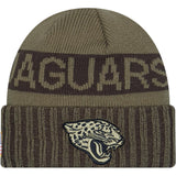 NFL Jacksonville Jaguars New Era 2025 Salute to Service Knit Hat - Green