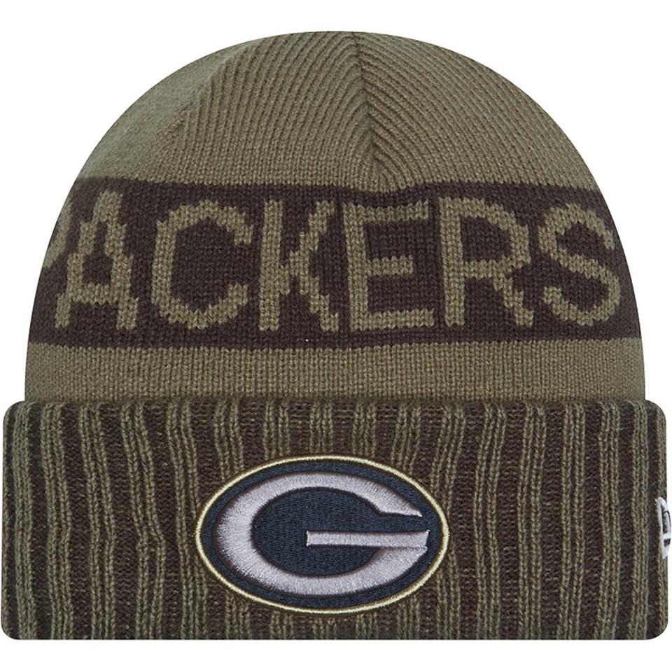 NFL Green Bay Packers New Era 2025 Salute to Service Knit Hat - Green