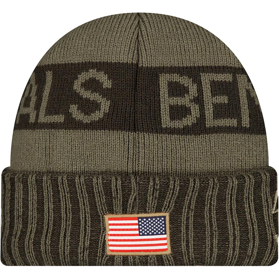 NFL Cincinnati Bengals New Era 2025 Salute to Service Knit Hat - Green